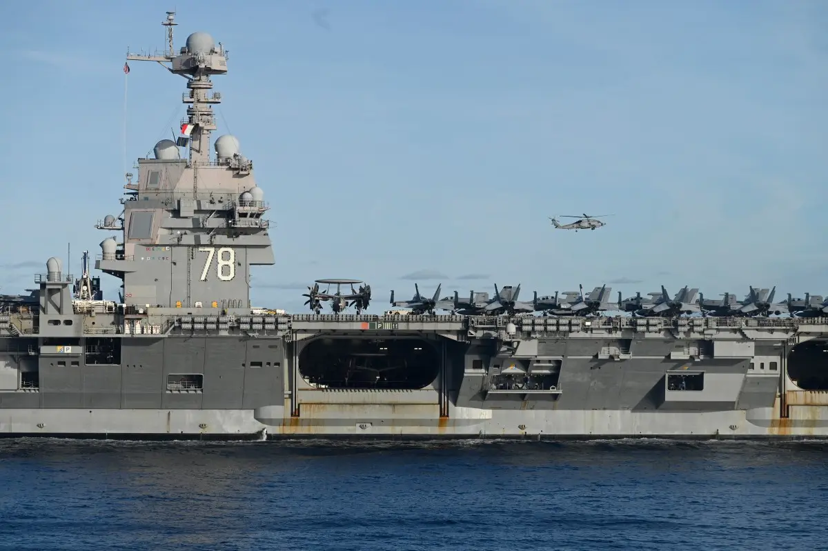 ‘4 football fields at sea’: Inside the size & power of world’s largest carrier USS Gerald R. Ford now set for Iran’s waters