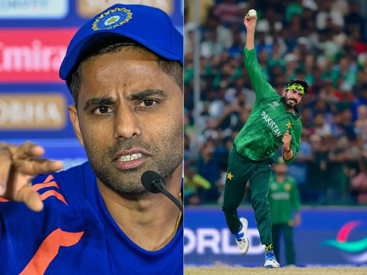SKY mimics Usman Tariq’s ‘pause’ bowling action in nets! WATCH how India prepare for PAK’s mystery spinner SKY mimics Usman Tariq’s ‘pause’ bowling action in nets! WATCH how India prepare for PAK’s mystery spinner