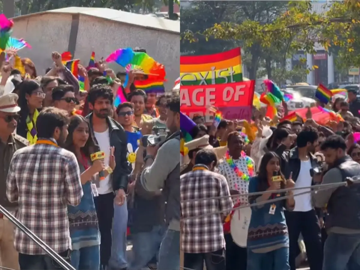 Viral video: Kartik Aaryan attends 'Pride Parade' in Delhi; know why Viral video: Kartik Aaryan attends 'Pride Parade' in Delhi; know why