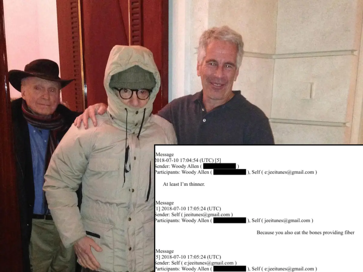 Cannibalism theories reemerge after chats show Epstein and Woody Allen joked about eating 'hearts' and 'bones' Cannibalism theories reemerge after chats show Epstein and Woody Allen joked about eating 'hearts' and 'bones'