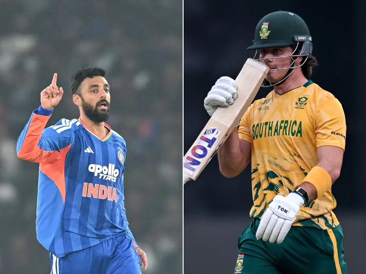 Varun vs Brevis in Ahmedabad: Baby AB unfazed by no 1 ranked T20I bowler ahead of Super 8 showdown Varun vs Brevis in Ahmedabad: Baby AB unfazed by no 1 ranked T20I bowler ahead of Super 8 showdown