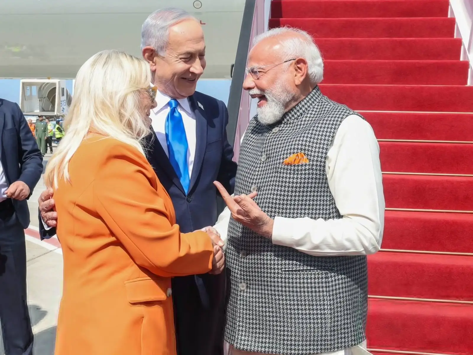 WATCH | ‘Welcome my friend’: Laughter flows as Modi and Netanyahu notice Sara matching Indian PM's saffron flair WATCH | ‘Welcome my friend’: Laughter flows as Modi and Netanyahu notice Sara matching Indian PM's saffron flair