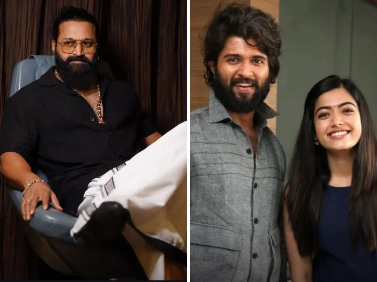 Rishab Shetty walks away as he is asked about Rashmika Mandanna-Vijay Deverakonda’s wedding Rishab Shetty walks away as he is asked about Rashmika Mandanna-Vijay Deverakonda’s wedding