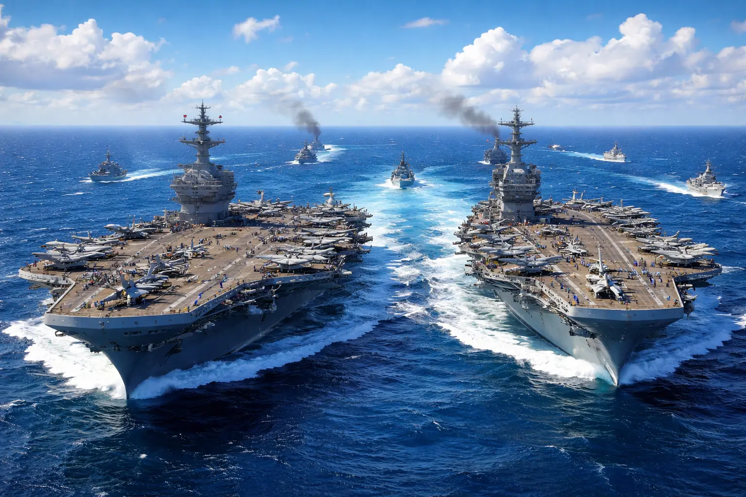 'Swarm attack': How the USS Abraham Lincoln defends itself against 50 speedboats at once