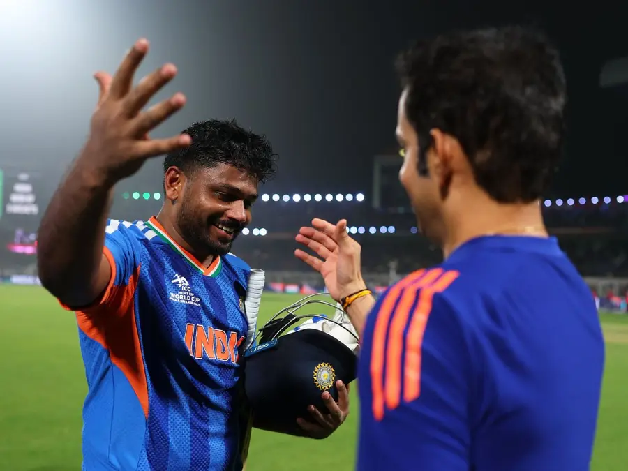 'Respect the name - Sanju Samson': Social media goes bonkers as India complete record chase to qualify for semis