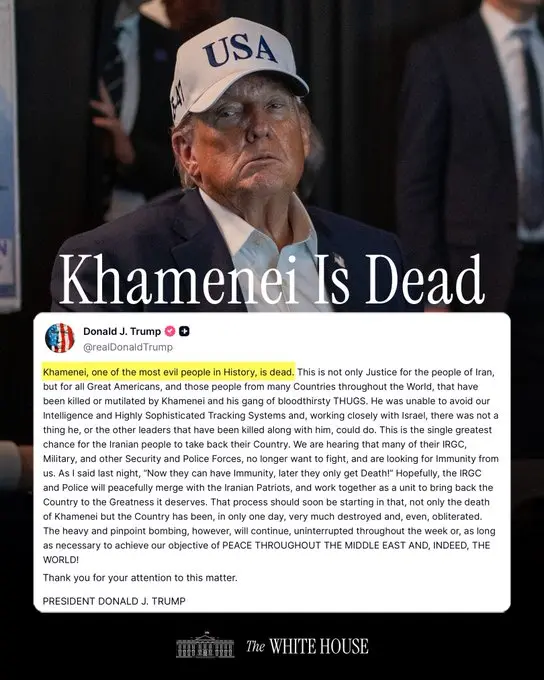 'Four weeks or so': Trump previously said after Khamenei's death