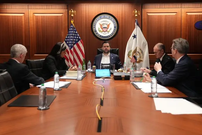 Vice President JD Vance in the White House situation room