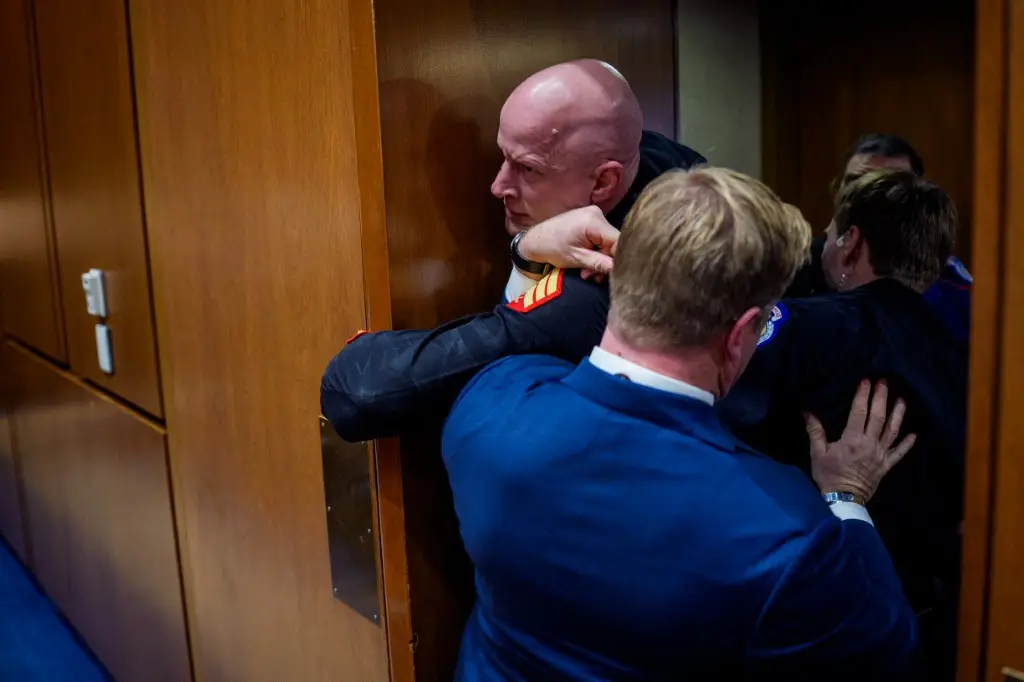 US Senator accused of breaking Marine Brian McGinnis' arm during Iran war protest