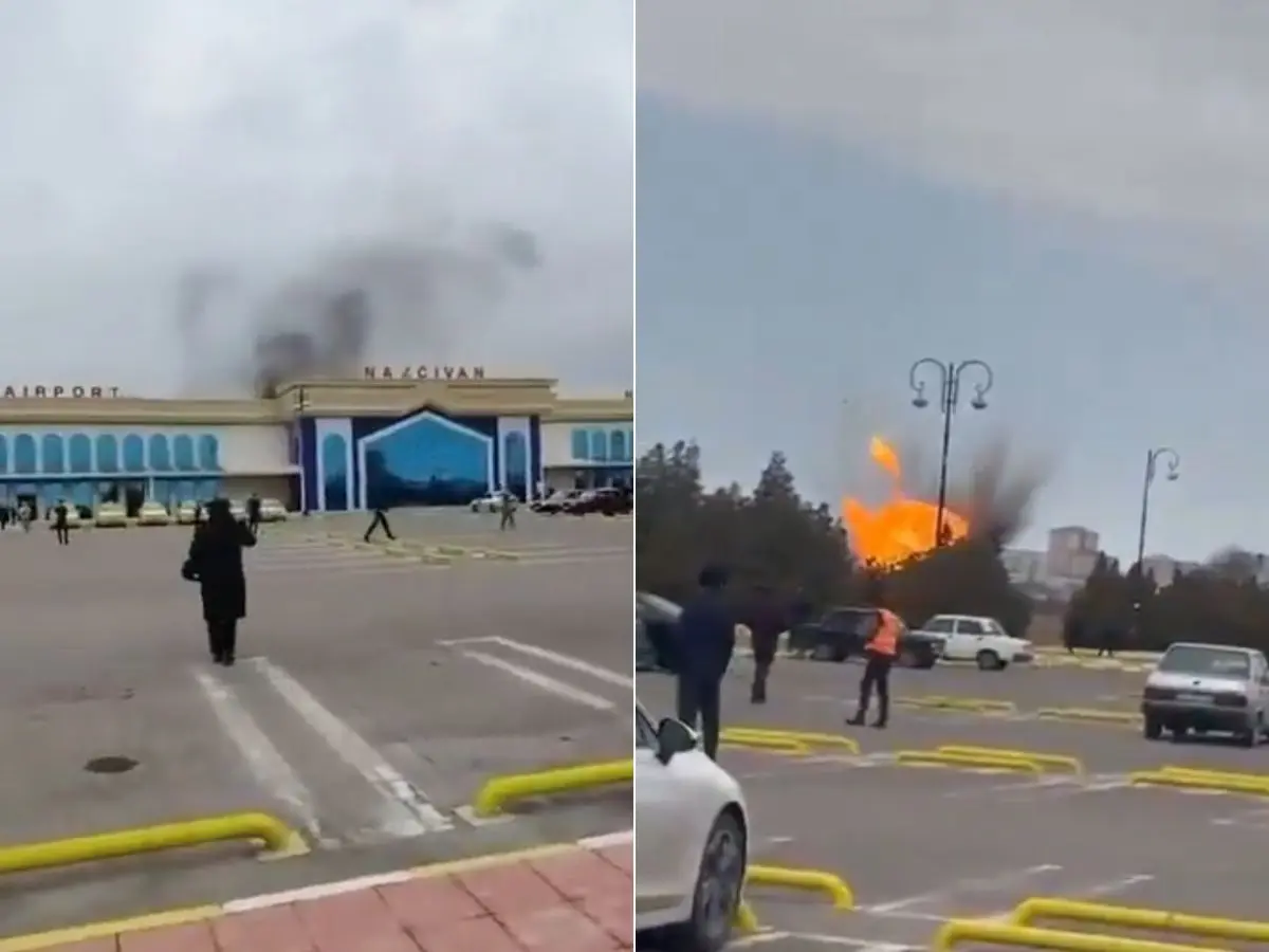 Azerbaijan to enter war? Iranian drones hit airport, govt warns of retaliation | VIDEO