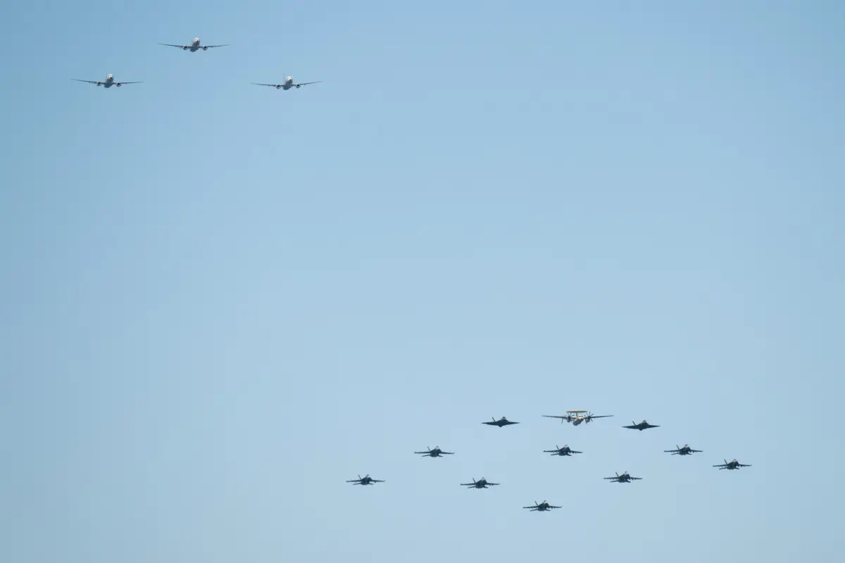 The mix of warplanes