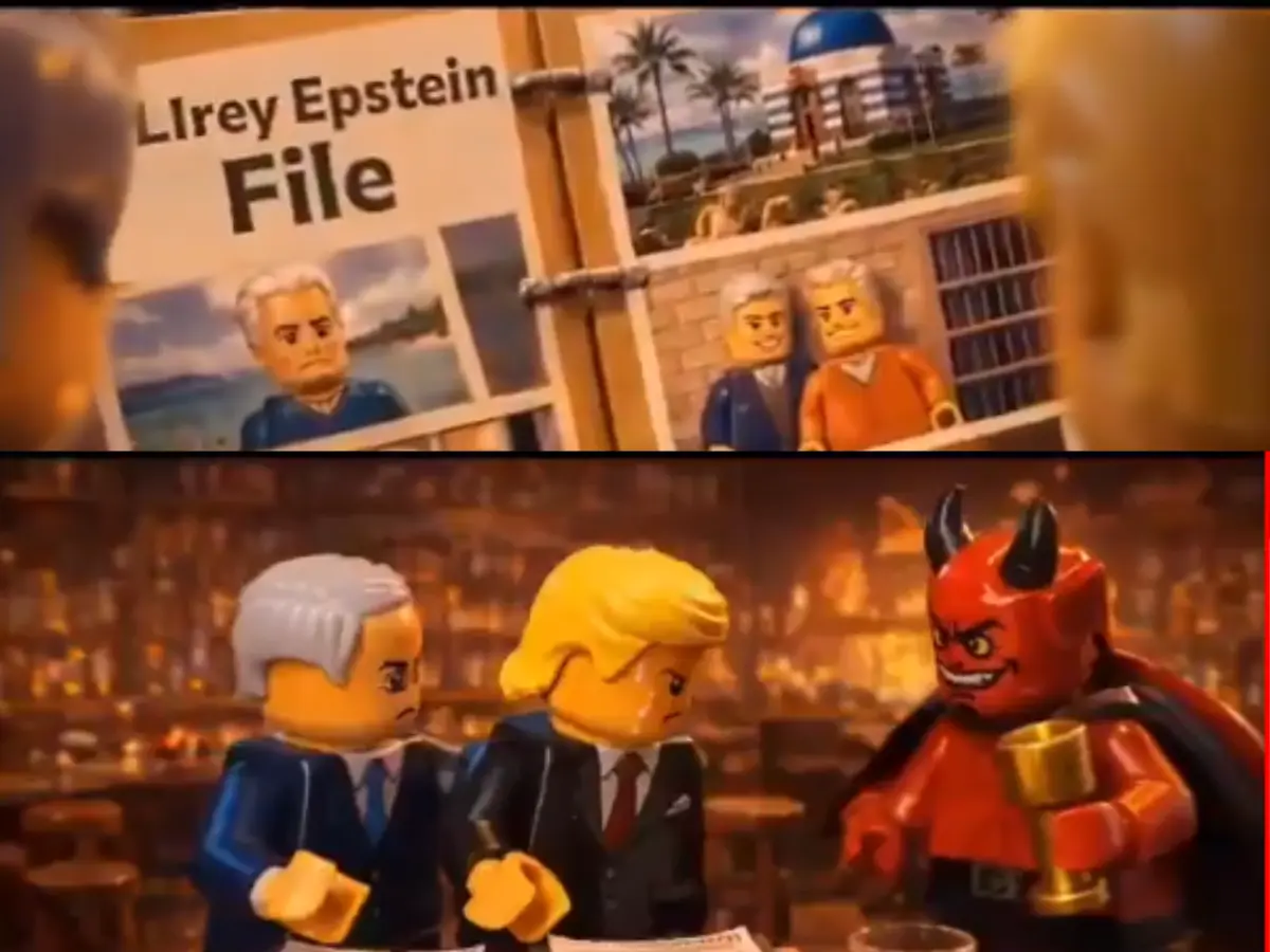 Lego-movie-style clip accuses Trump of starting Iran war to divert attention from Epstein Files