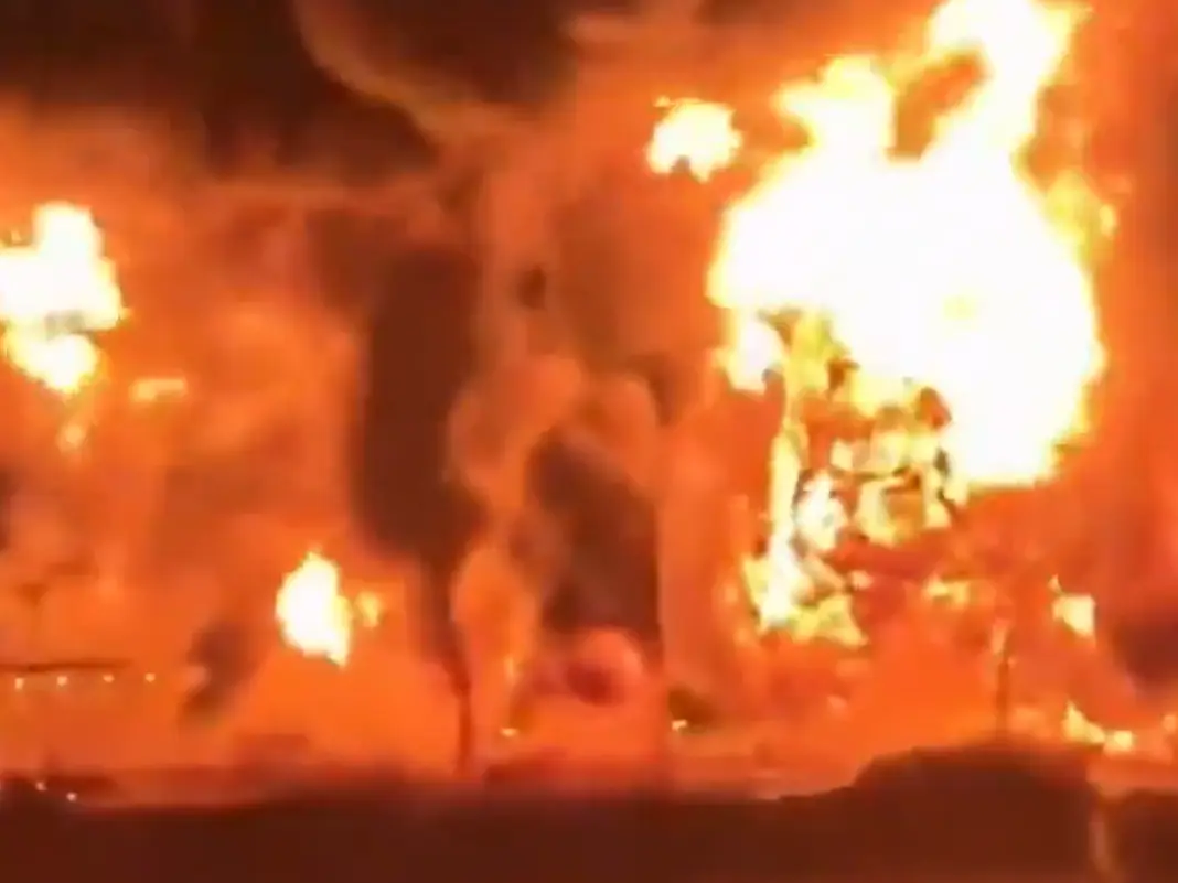 WATCH | Oil tanker erupts in flames near Basra coast in Northern Persian Gulf as Middle East war escalates; 20 crew members rescued WATCH | Oil tanker erupts in flames near Basra coast in Northern Persian Gulf as Middle East war escalates; 20 crew members rescued