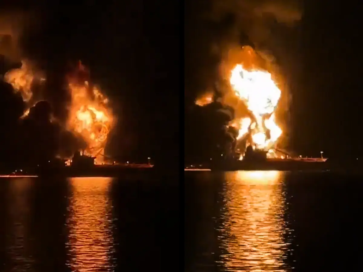 Iran claims responsibility for twin oil tanker blasts near Iraq; 1 dead, 38 rescued Iran claims responsibility for twin oil tanker blasts near Iraq; 1 dead, 38 rescued