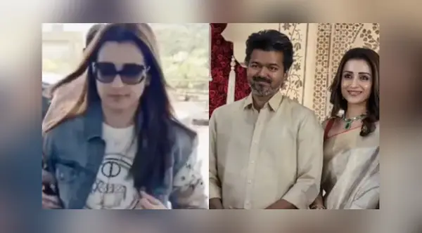 Viral video: Trisha Krishnan dodges questions on Vijay at Chennai airport Viral video: Trisha Krishnan dodges questions on Vijay at Chennai airport