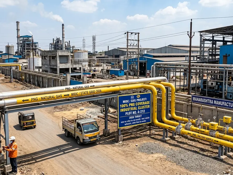 Maharashtra targets 100% PNG coverage in industrial clusters by 2026