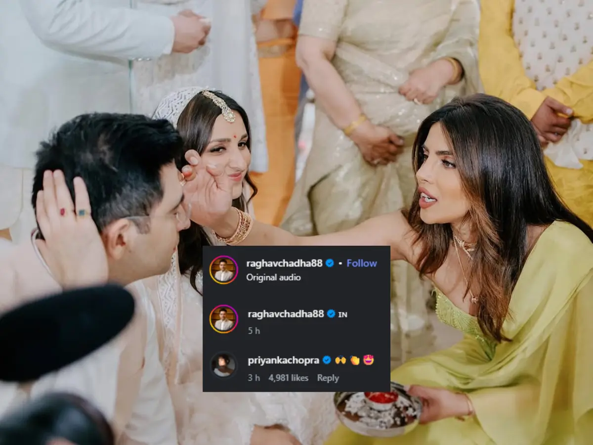 Priyanka Chopra reacts to Raghav Chadha's new video amid his rift with AAP Priyanka Chopra reacts to Raghav Chadha's new video amid his rift with AAP