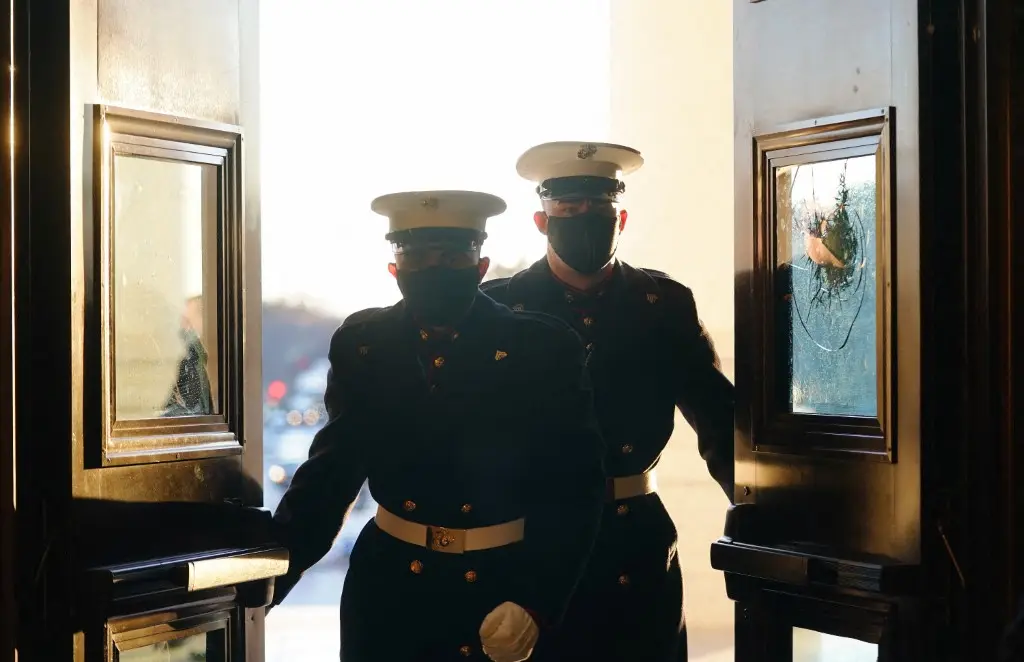 Marine on duty PROVES rumours to be false