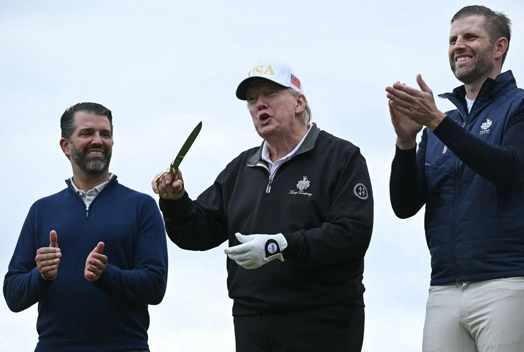 How Trump's son reacted?