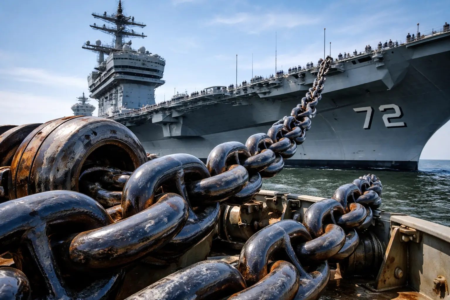 'Anchor Chains': Why the USS Abraham Lincoln's massive chains don't rust together