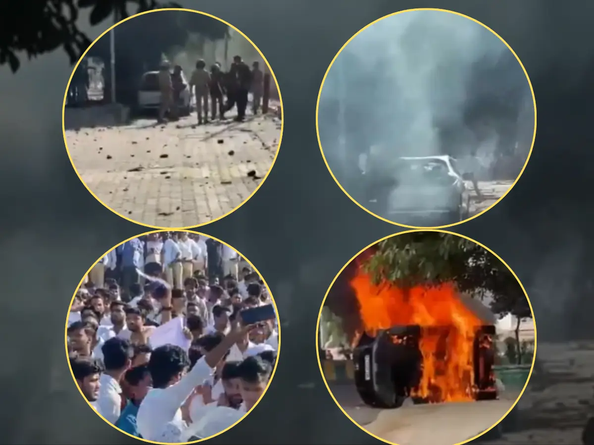 Stone pelting, vehicle damage, tear gas - How protest for pay hike turns violent in India’s Noida Stone pelting, vehicle damage, tear gas - How protest for pay hike turns violent in India’s Noida