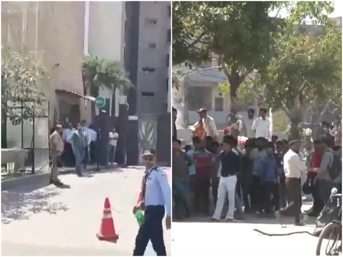 Noida protest: Workers resume strike, stone-pelting reported outside housing society | VIDEO Noida protest: Workers resume strike, stone-pelting reported outside housing society | VIDEO
