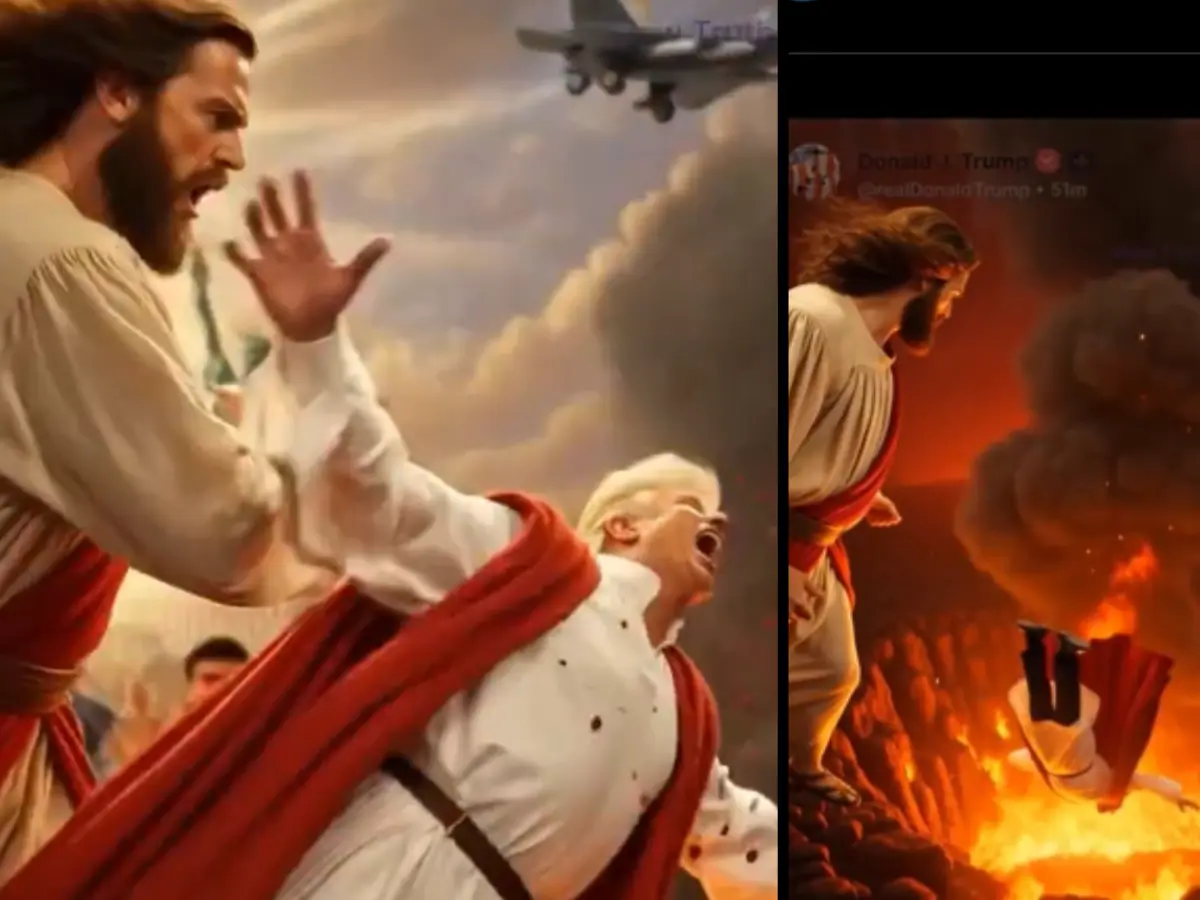 'Your reckoning has come': Iran's AI video response to Trump's Jesus Christ image amid Pope row
