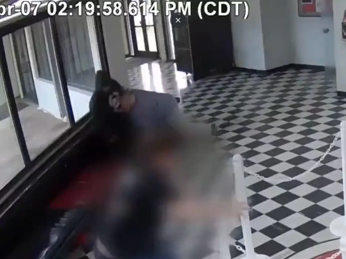 Oklahoma school shooting: Moment when Principal Kirk Moore tackles and disarms shooter - CCTV video surfaces Oklahoma school shooting: Moment when Principal Kirk Moore tackles and disarms shooter - CCTV video surfaces