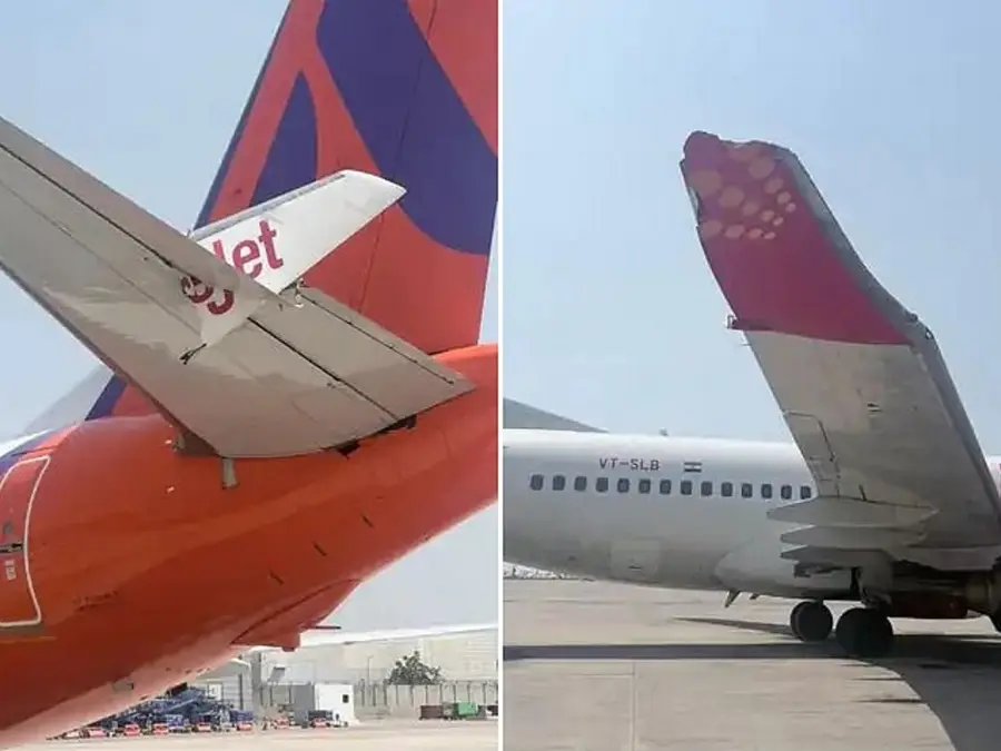 SpiceJet plane collides with Akasa aircraft at Delhi airport, both damaged