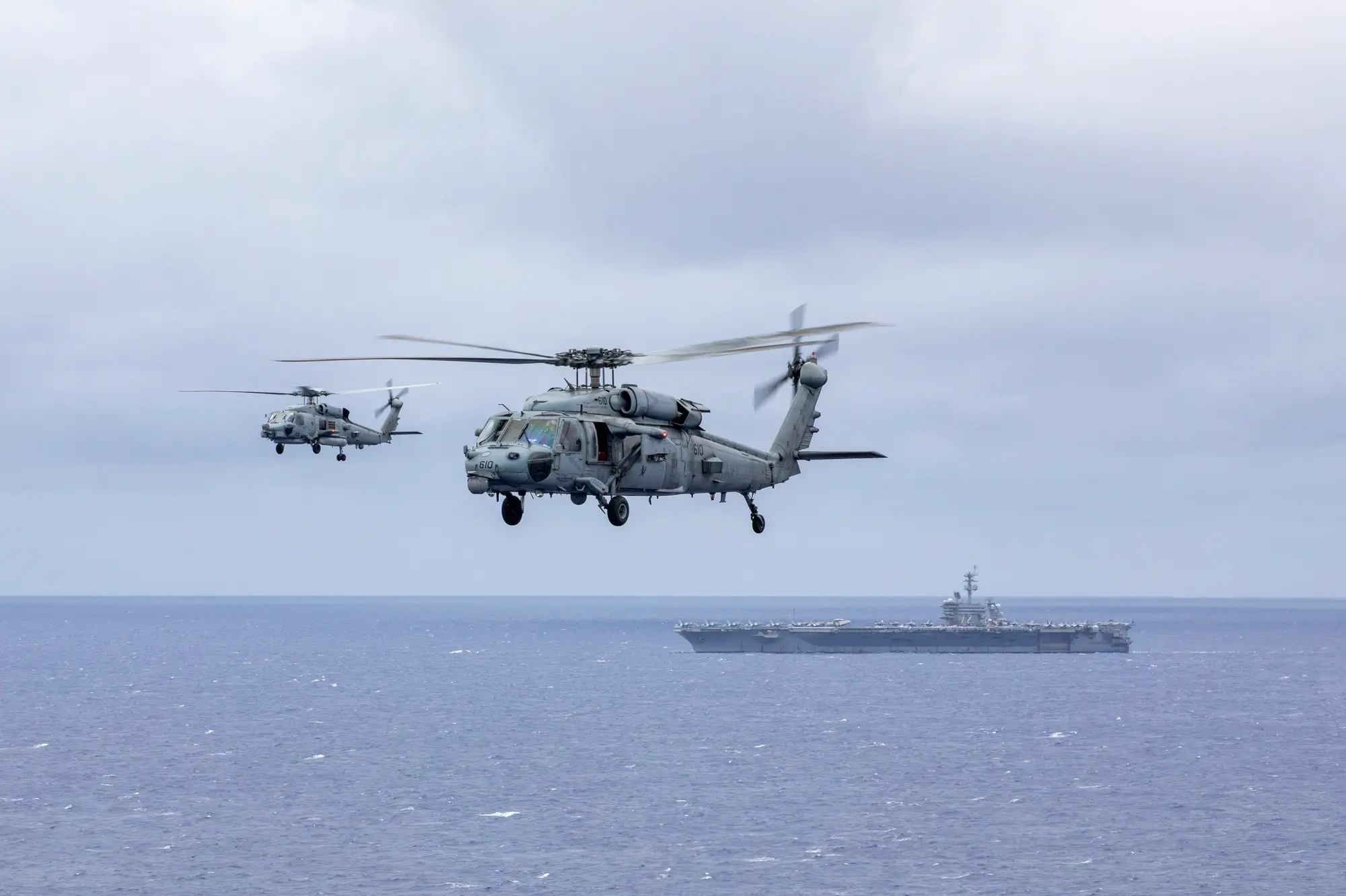 ‘Deep-sea threats’: How MH-60 helicopters on the USS Abraham Lincoln support US blockade operations