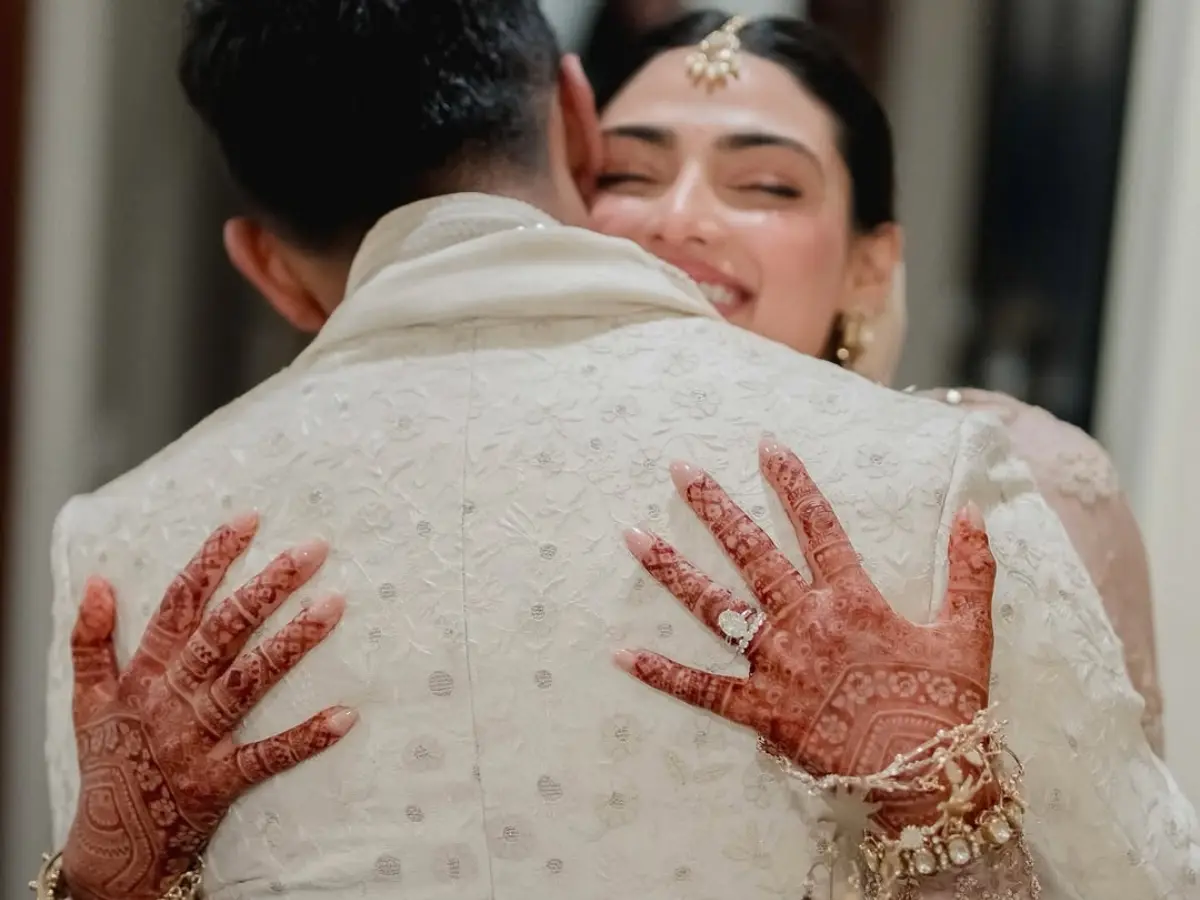 Glimpse from their big day