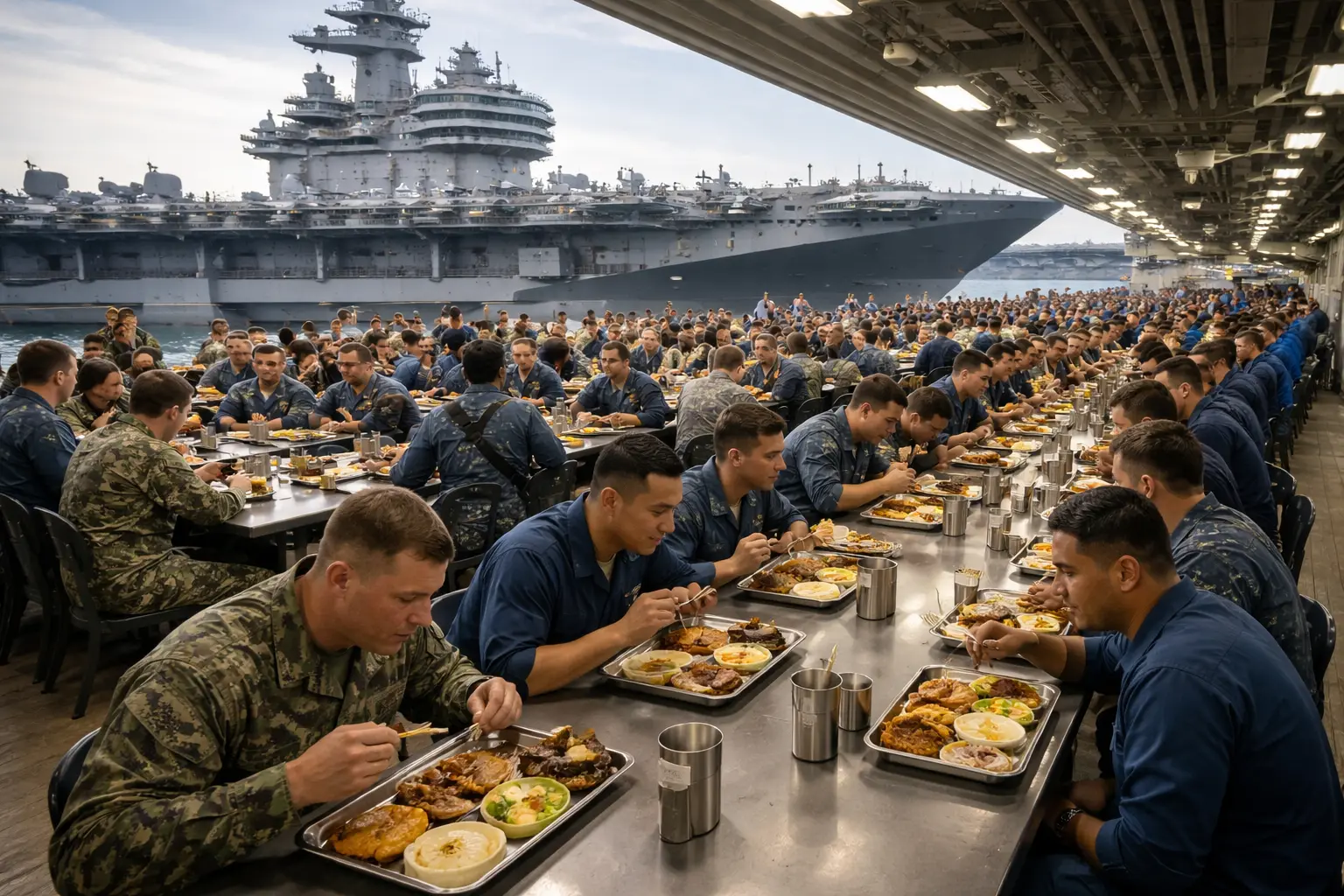 '21-Day Cycle': Why the USS Abraham Lincoln repeats its exact meal schedule every three weeks