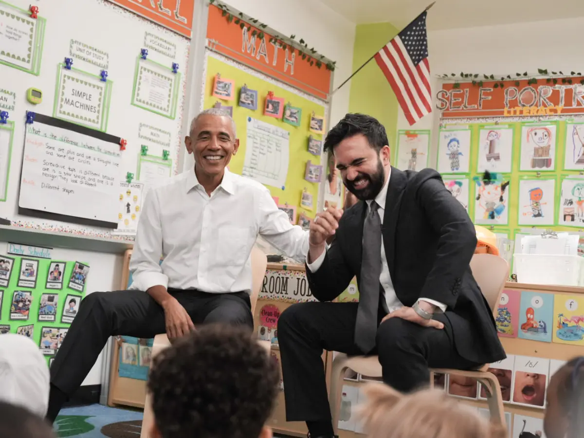 Obama meets Mamdani for the first time, breaks into singing 'Wheels on the Bus' with children — VIDEO Obama meets Mamdani for the first time, breaks into singing 'Wheels on the Bus' with children — VIDEO