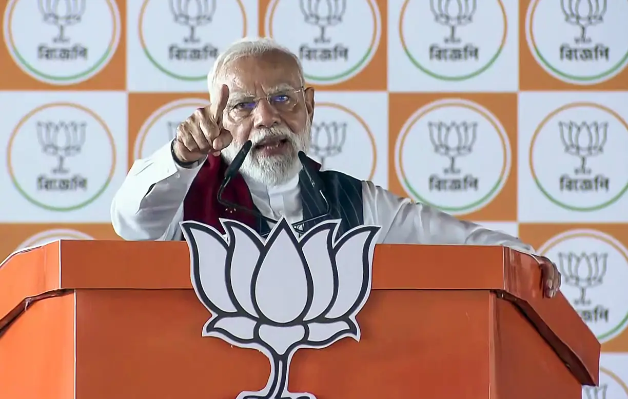 PM Modi issues ‘last chance’ warning to TMC ‘goons’, promises welfare push ahead of Bengal polls