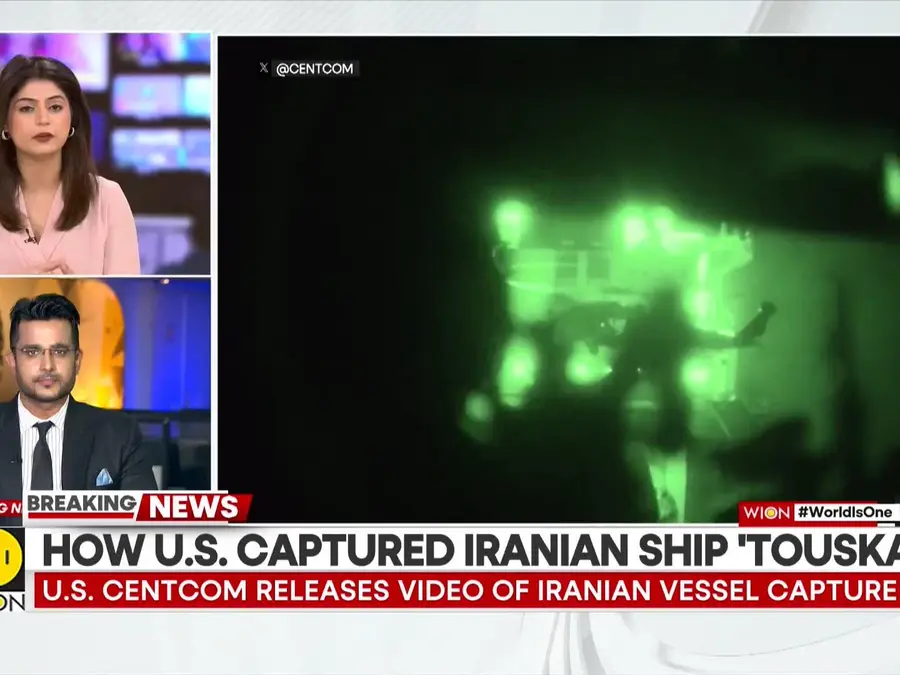 US-Iran War: US Military Releases Video of Iranian Vessel Intercepted in Hormuz
