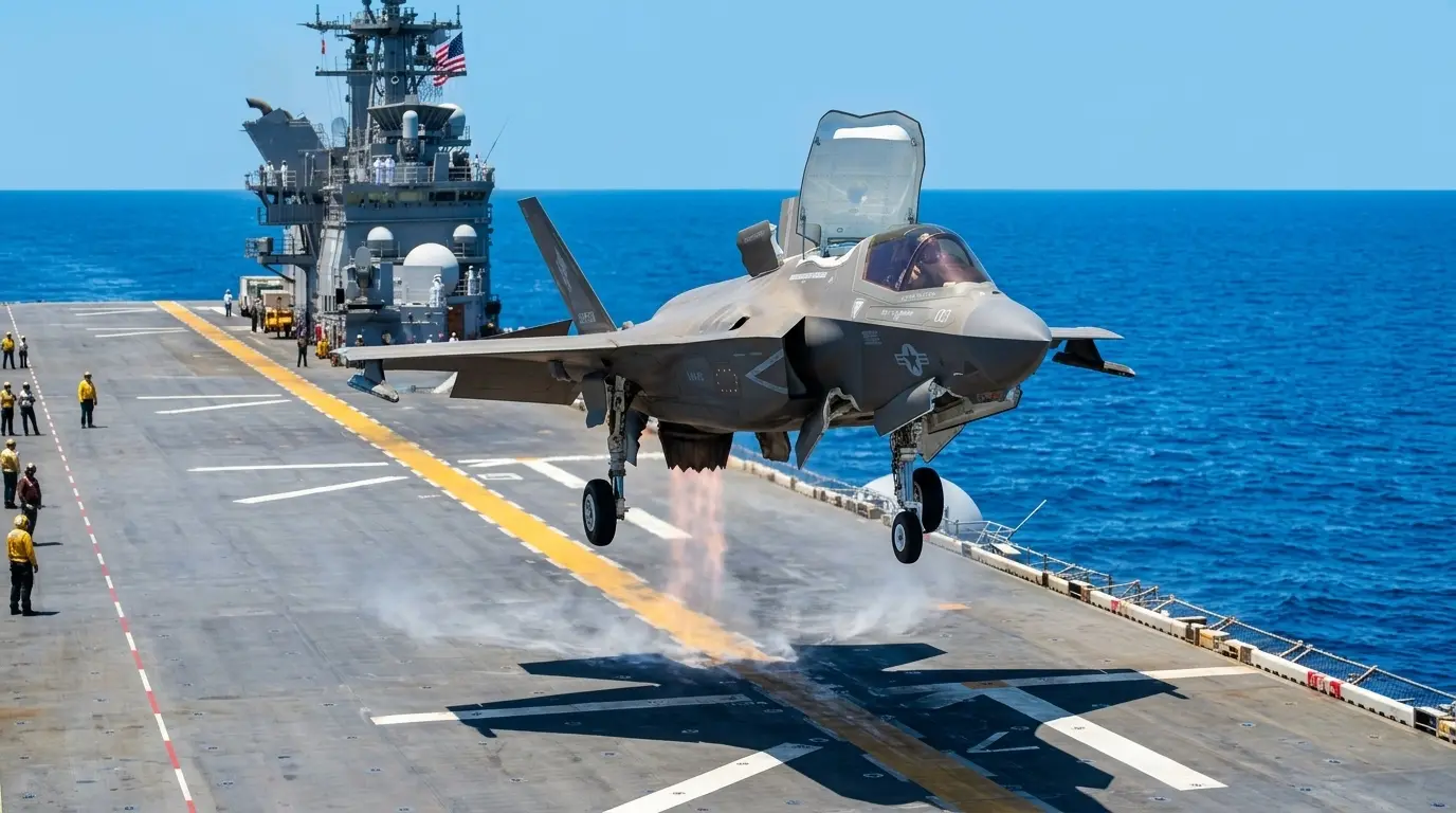 Why F-35B stealth jets don't need arresting cables on the USS Tripoli