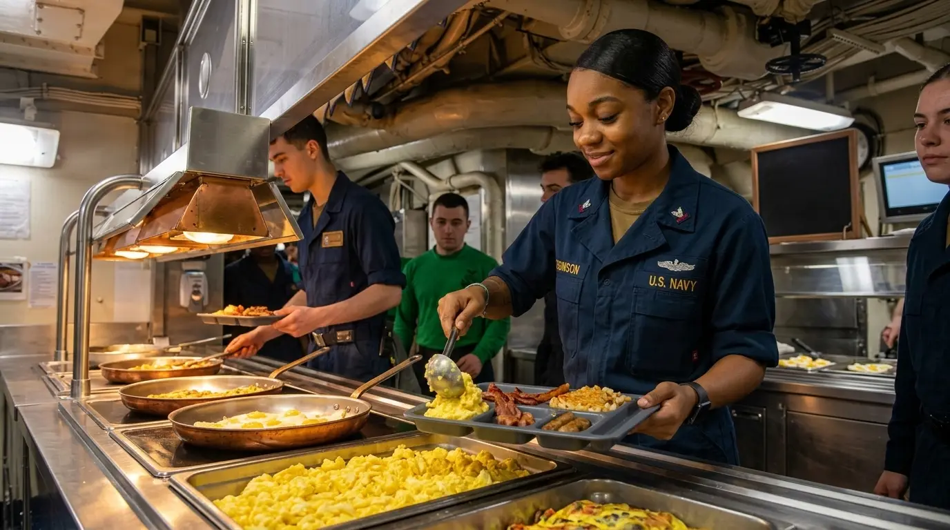 Resupplying while at sea