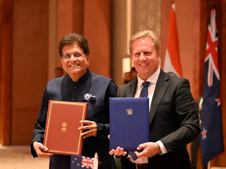 India–New Zealand sign ‘historic’ FTA: $20 bn investment, trade and mobility to expand