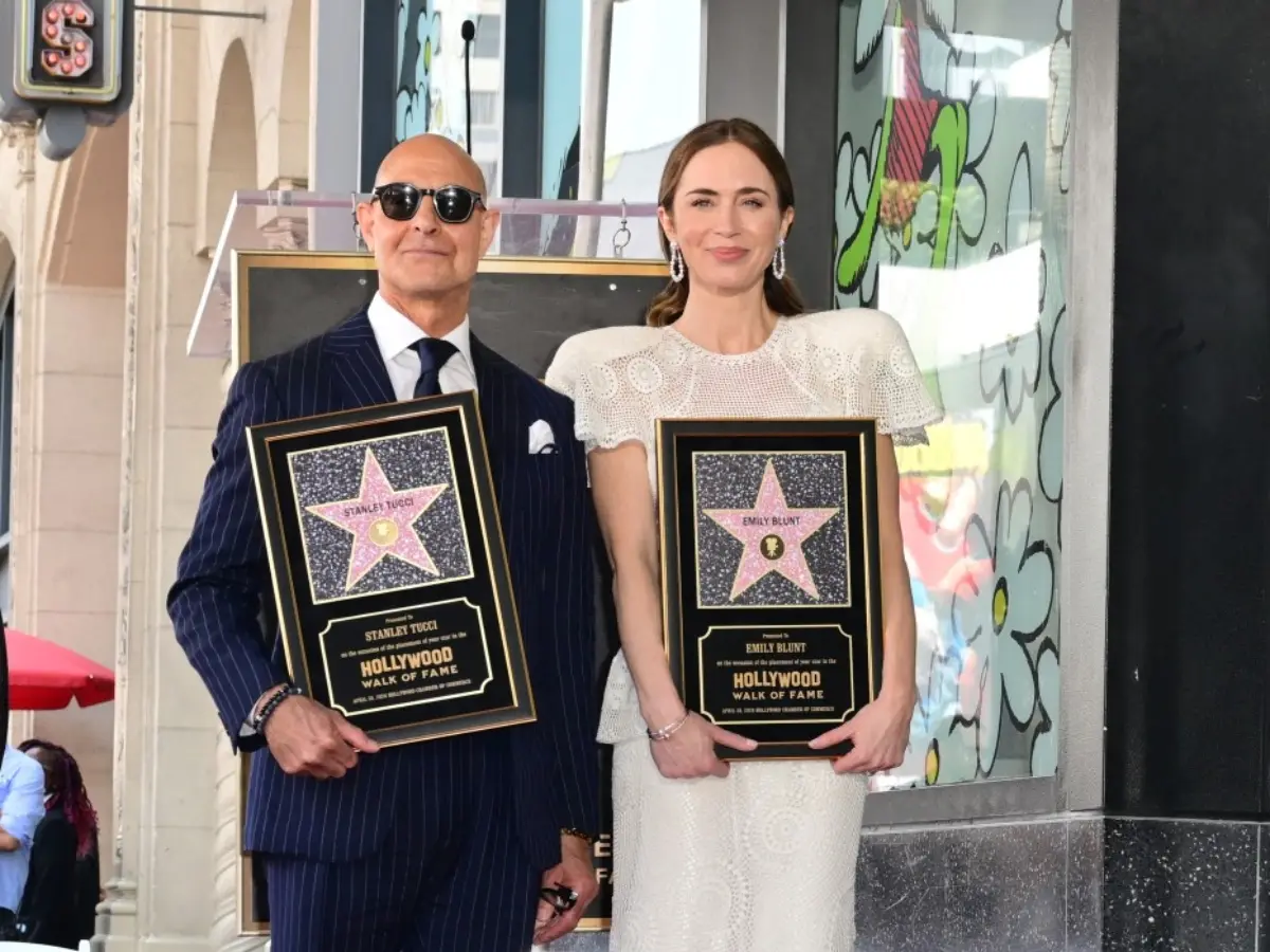 The Devil Wears Prada stars Emily Blunt, Stanley Tucci shine bright with Hollywood Walk of Fame Honour | See pics The Devil Wears Prada stars Emily Blunt, Stanley Tucci shine bright with Hollywood Walk of Fame Honour | See pics