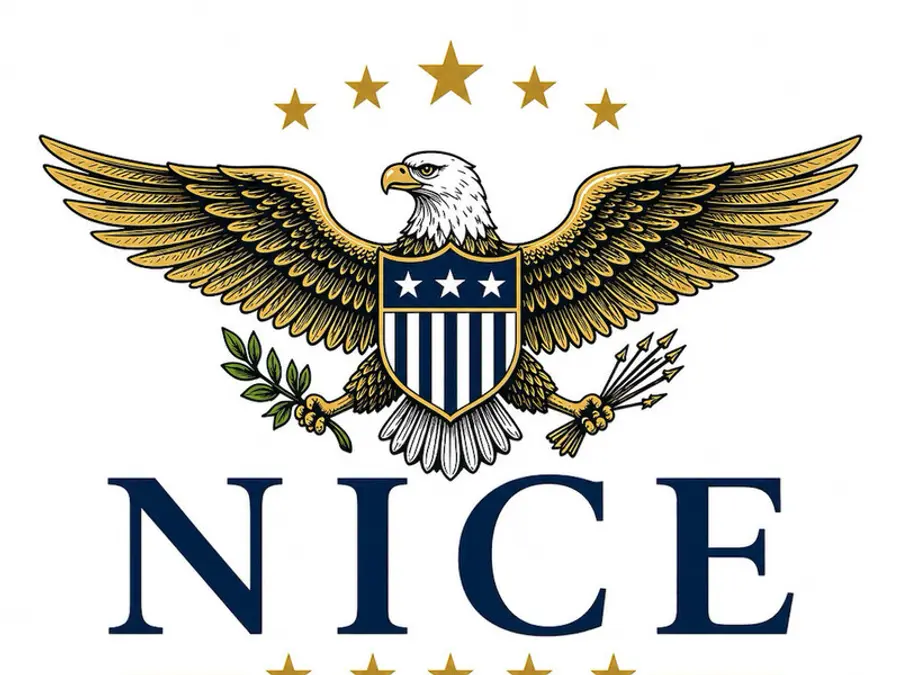 Trump sparks attention online after sharing ‘NICE’ logo featuring eagle, stars and stripes US-style design