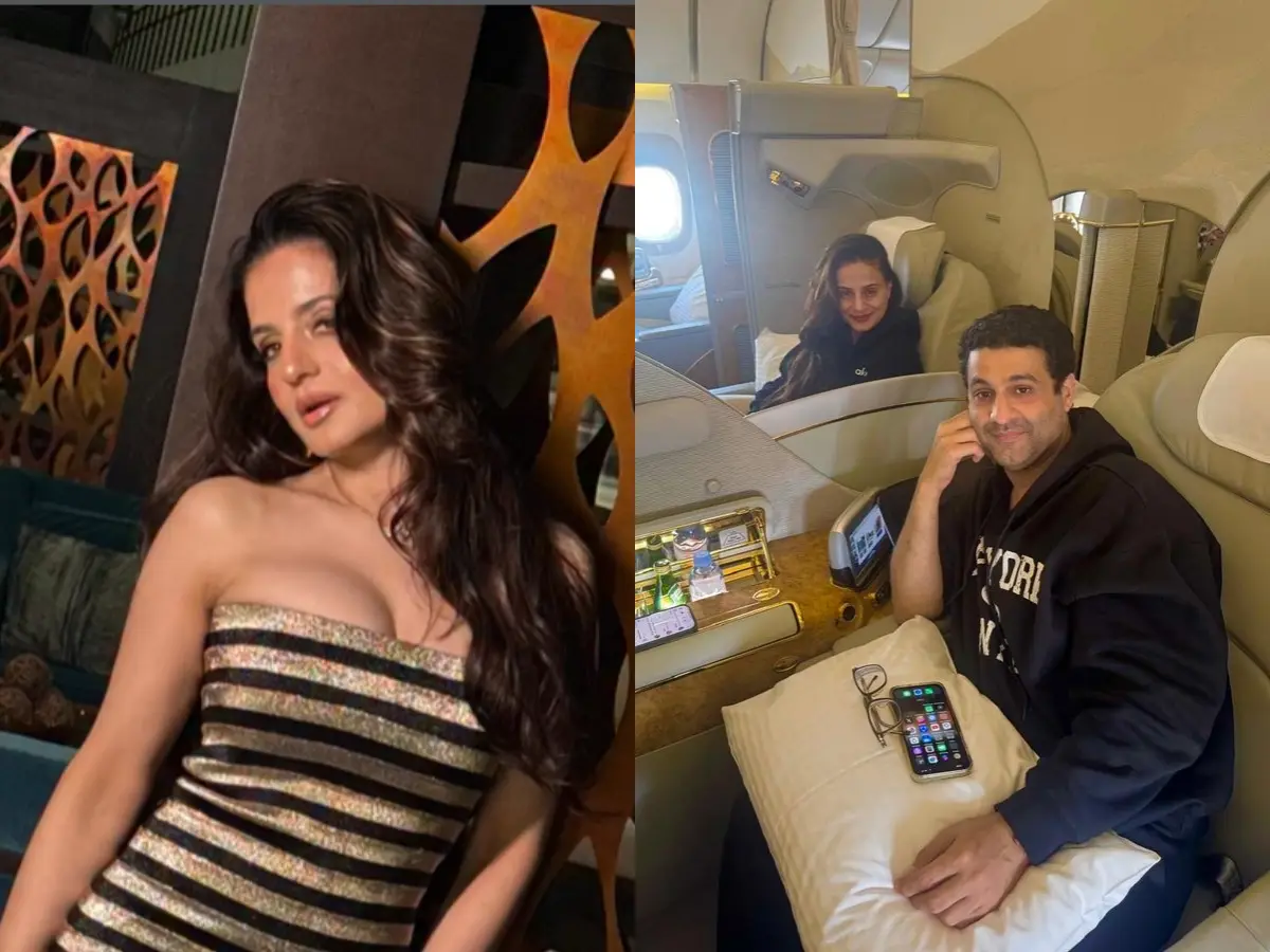 Ameesha Patel safely reaches Mumbai after flight diversion amid Middle East tensions Ameesha Patel safely reaches Mumbai after flight diversion amid Middle East tensions