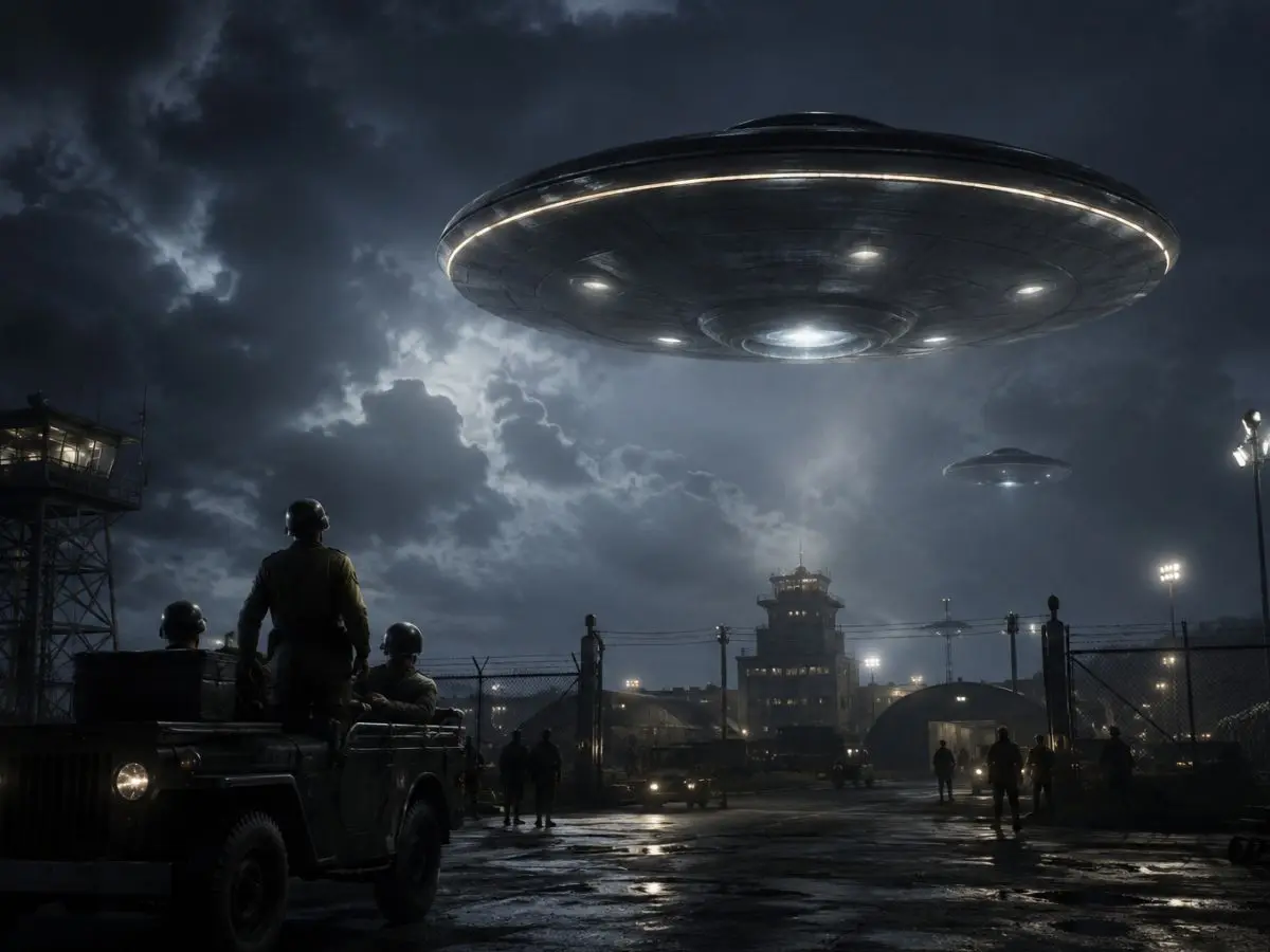 ‘Flying saucers over air base for 30 mins’:  FBI UFO files reveal chilling 1948 ‘non-human craft’ encounters near military sites