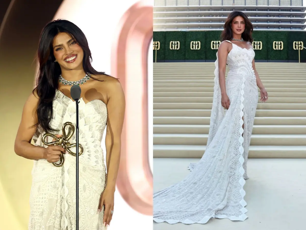Gold Gala 2026: Priyanka Chopra Jonas stuns at the red carpet in vintage chikankari sculptural gown | See pics Gold Gala 2026: Priyanka Chopra Jonas stuns at the red carpet in vintage chikankari sculptural gown | See pics
