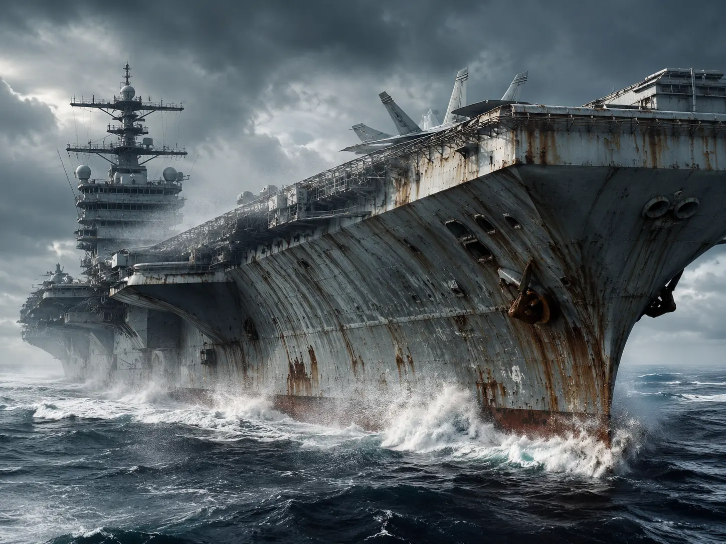 'Salt Fog': How the ocean slowly eats away the USS Abraham Lincoln's metal