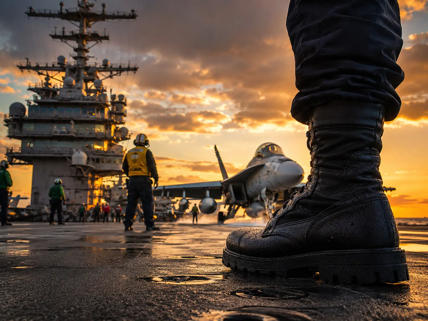 'Flight Deck Boots': Why USS Abraham Lincoln sailors wear extremely heavy shoes