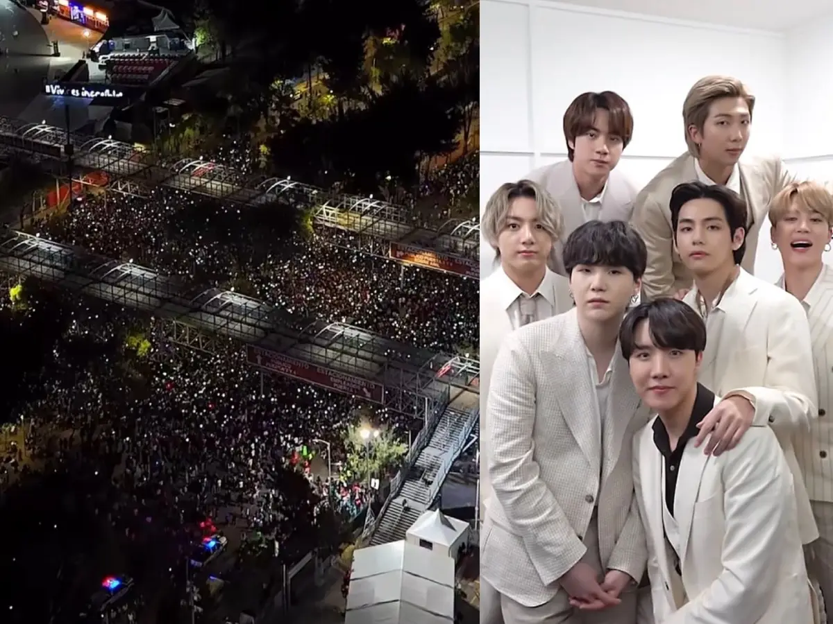BTS’ Mexico concert draws 40,000 ARMYs outside the stadium| Watch