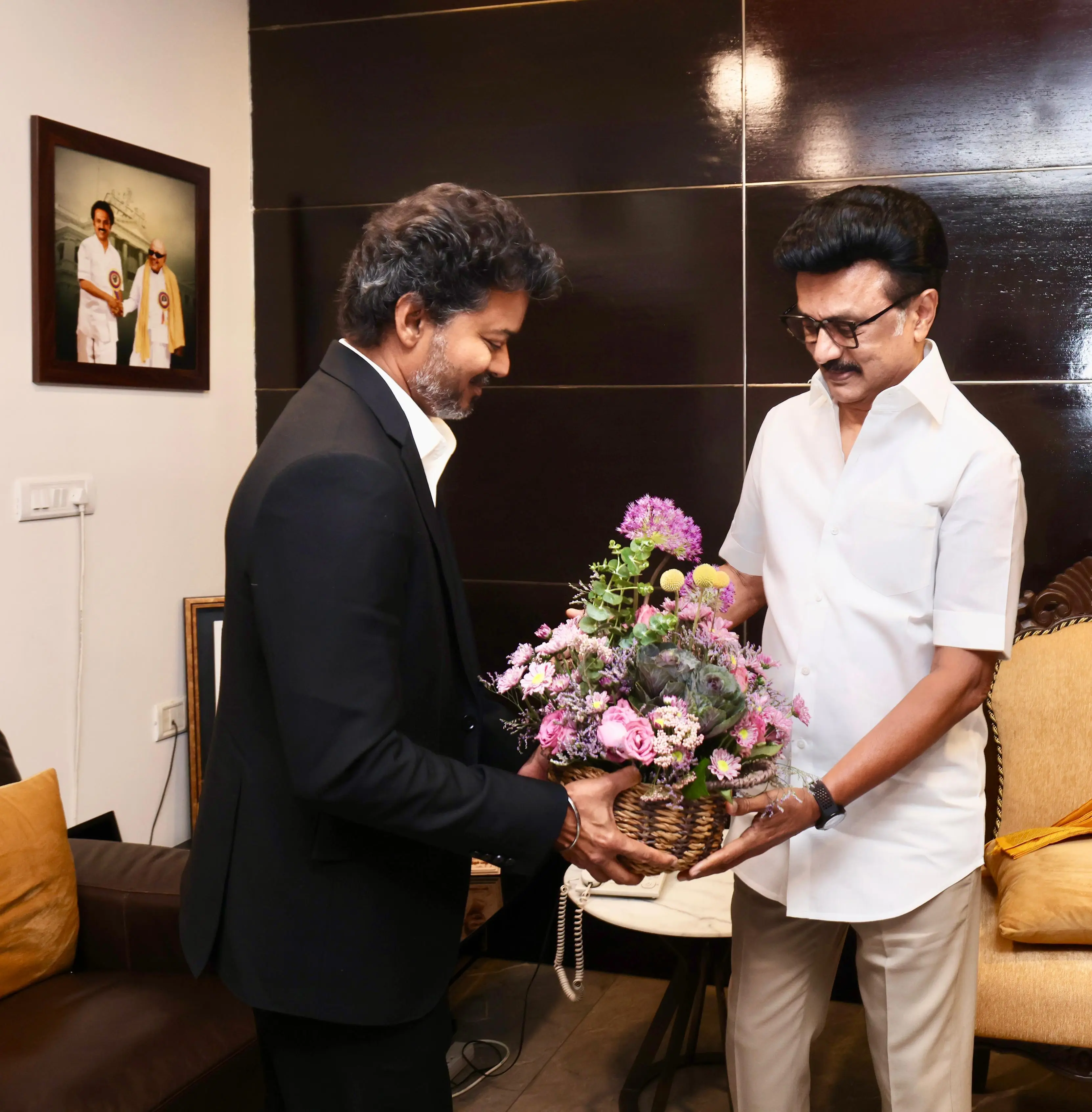 From rivals to handshakes: Tamil Nadu CM Vijay meets MK Stalin a day after taking oath