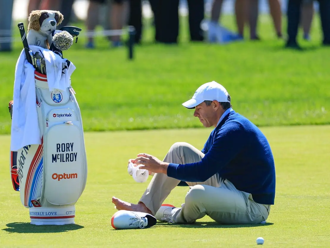 PGA Championship: McIlroy cuts practice short after three rounds because of foot blister PGA Championship: McIlroy cuts practice short after three rounds because of foot blister