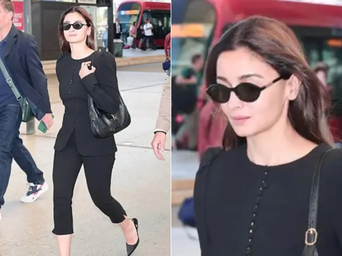 Arrived in a boss-lady look