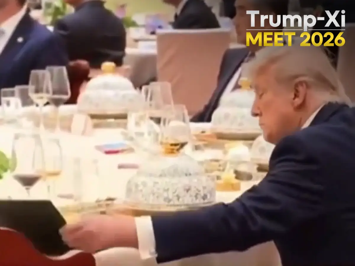 Fact check: Trump caught on video taking a sneak peek at Xi Jinping’s private notebook? Clip goes viral | WATCH