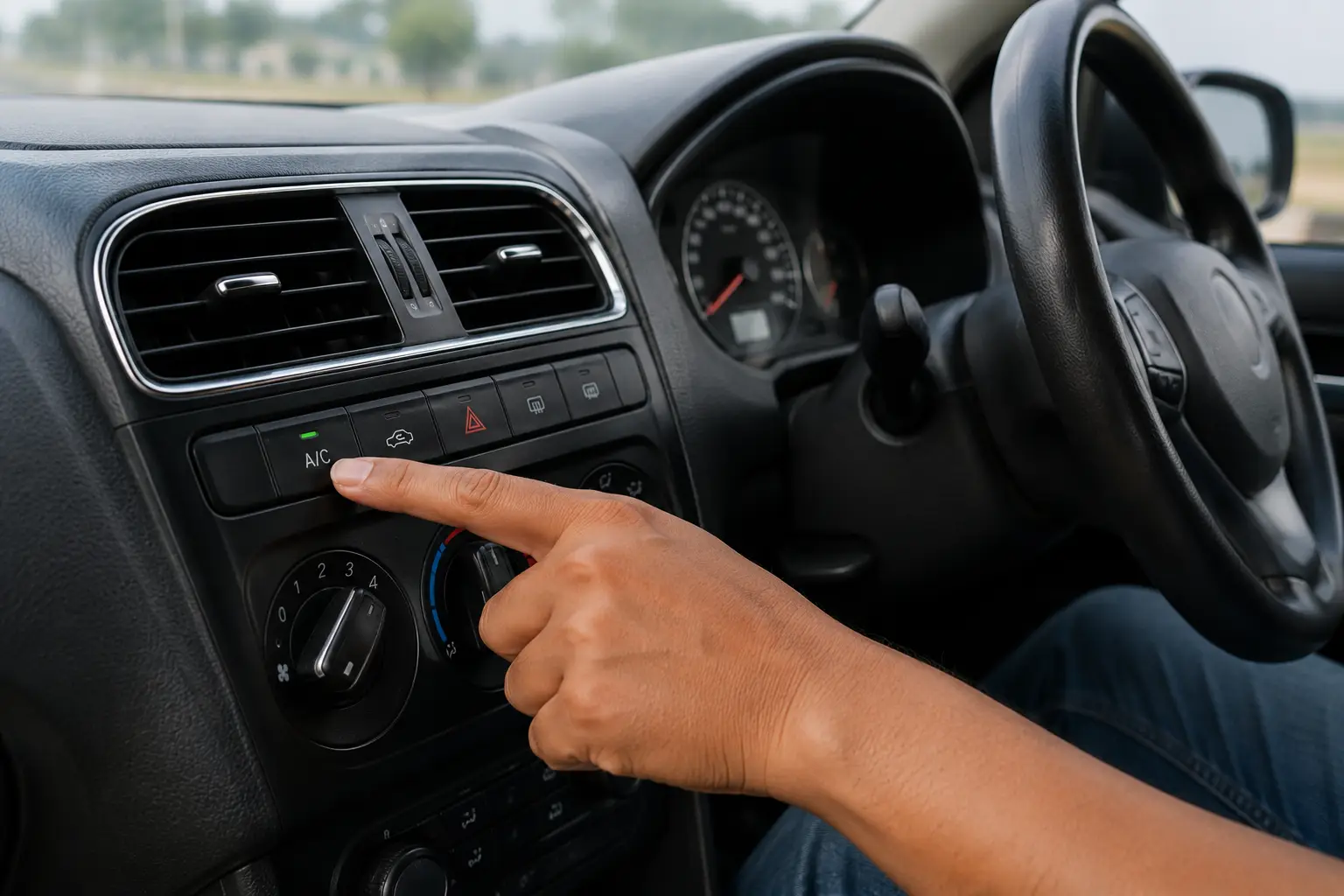 How much fuel does a car AC use in 1 hour?